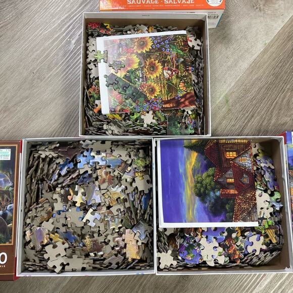 Puzzle Bundle 3 Pack‎ Noah’s Ark + Animals 550-1000 Pieces Animal Theme Ages 12+ - Picture 7 of 8